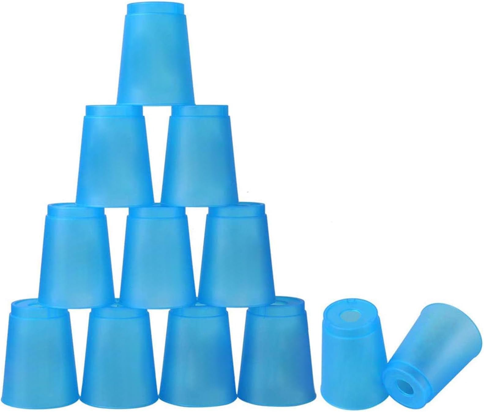 Stack Cups Stacking Cup Set Classic Stack Training Game Toys for Kids Boys Girls Stacking Cups (Blue)
