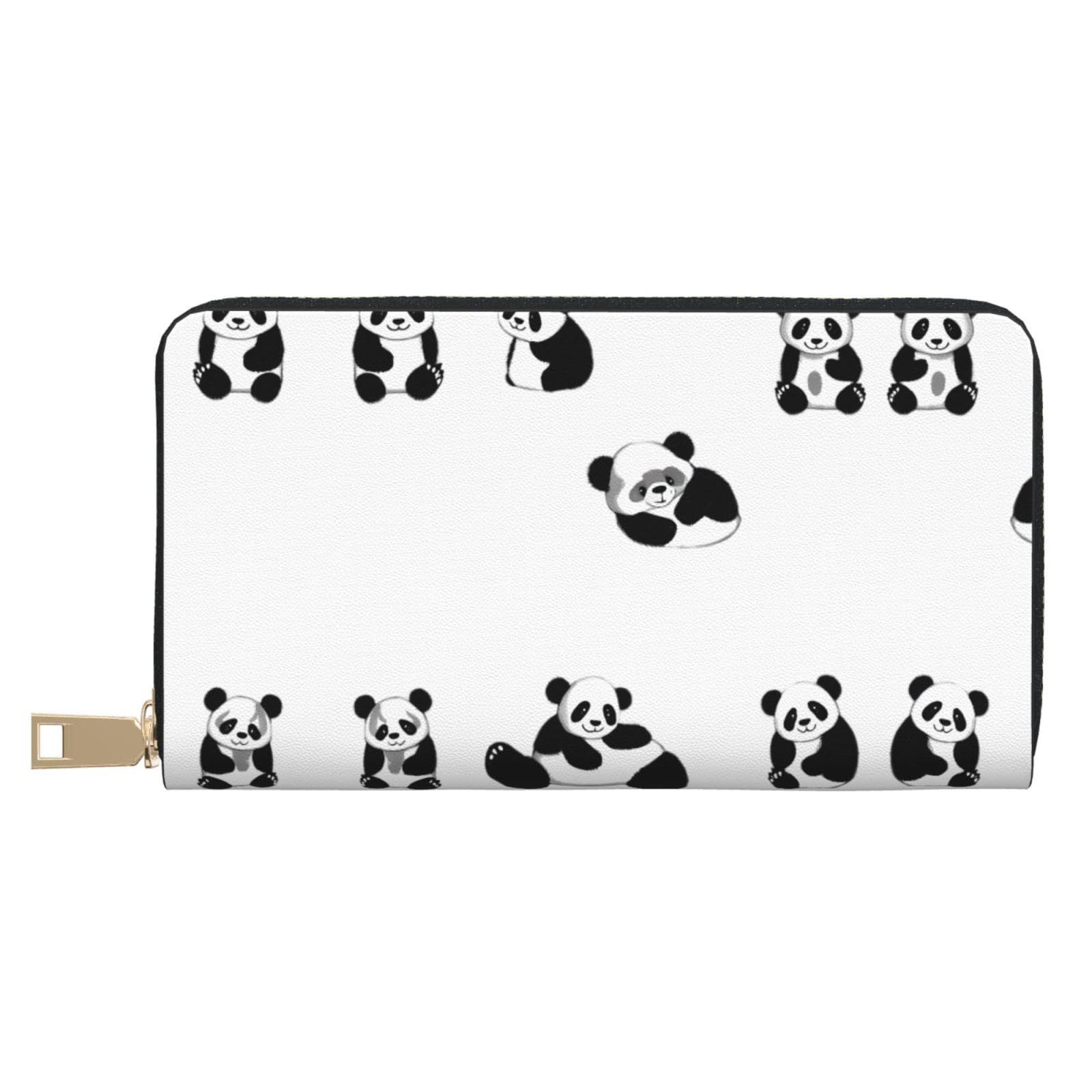 Cartera de panda larga y moderna para colgar llaves y monedas 7
