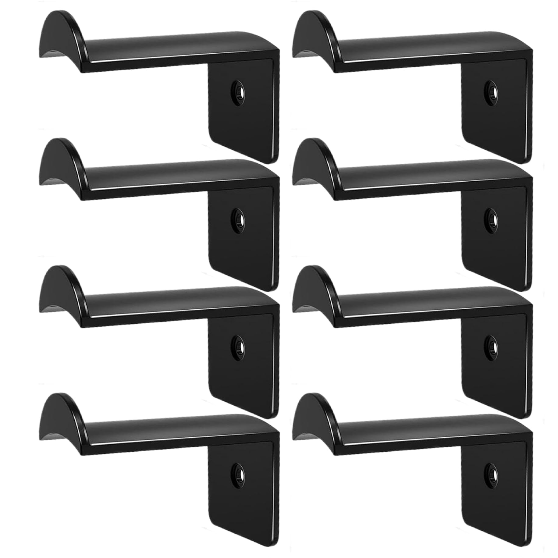 Faroby Cowboy Hat Holder 8Pcs Strong Hold Plastic Hat Hooks Multi-Use Wall Organizer