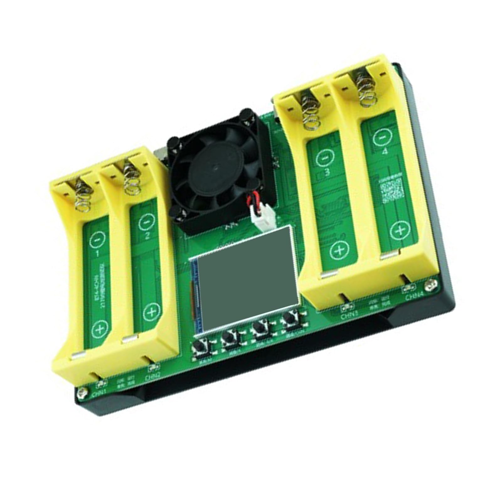 Cazstyk English Safe 4 Slot Battery Tester With Reverse Protections And Efficient Cooling For Accurate Measurement On Batteries Tester