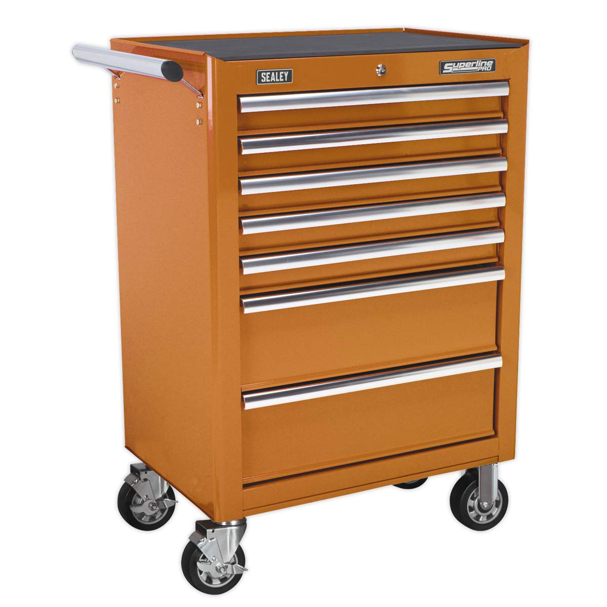 Sealey Rollcab 7 Drawer with Ball-Bearing Slides - Orange AP26479TO