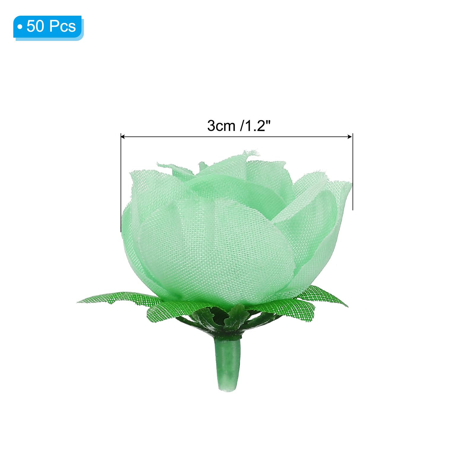 PATIKIL Mini Rose Artificial Flowers Bulk 1.2 Inch - Image 2