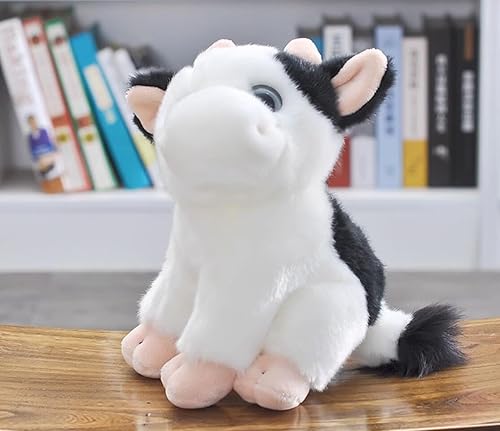 Miniatura 2 de La felpa de la vaca de 8 pulgadas juega la muñeca animal de la vaca de los juguetes de