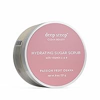 Vista 1 de Deep Steep Exfoliante de azúcar, 8oz (Guayaba de maracuyá)