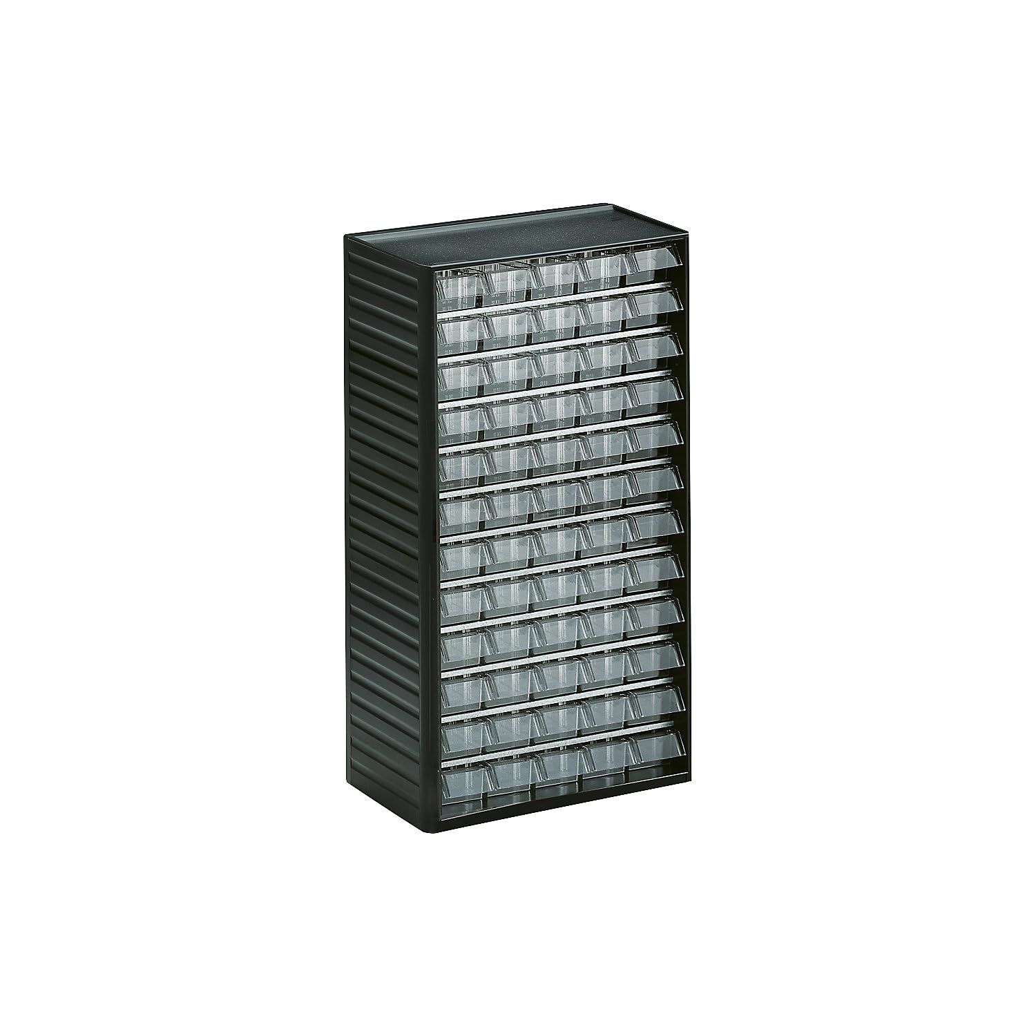 Treston 60 Drawer Storage Unit, PP, 550mm x 310mm x 180mm, Grey