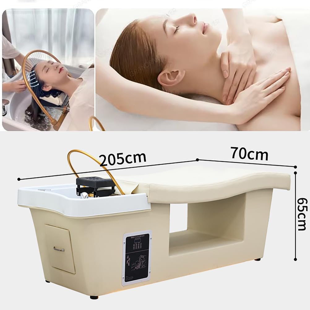 Lit de shampoing Ergonomique pour Salon de Coiffure et Spa, lit de Massage.