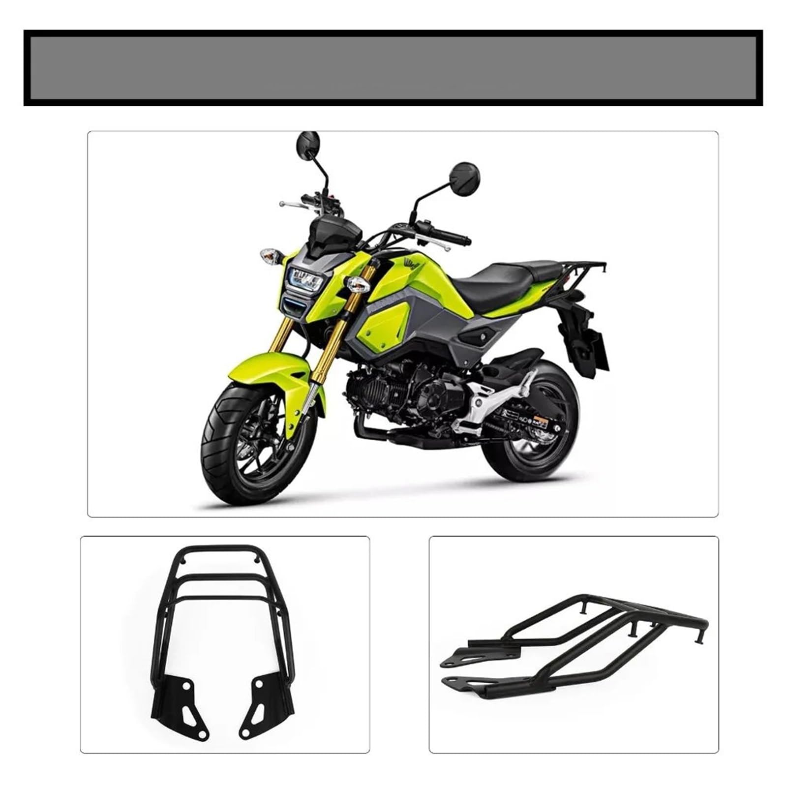 R24 Strong Rear Luggage Rack For Honda Grom Msx 125 Color Tal Bracket