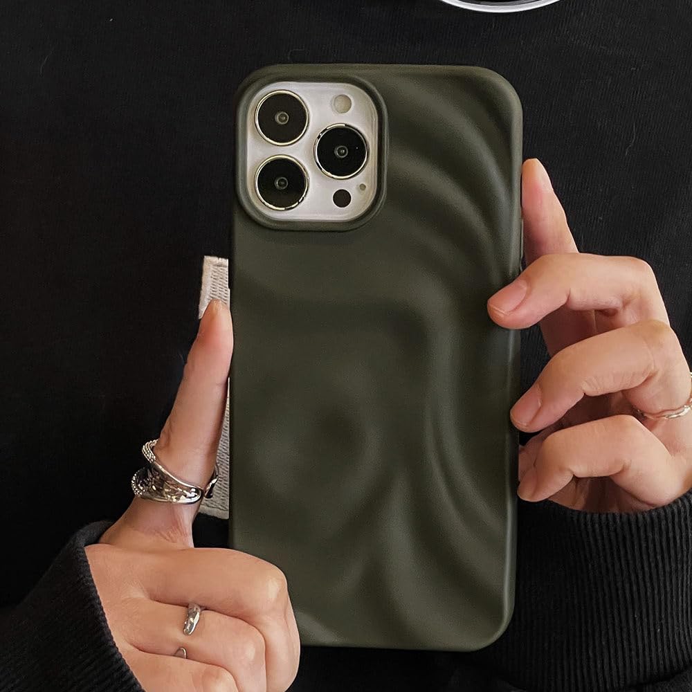 Coque silicone mat pli 3D iPhone 12 Pro Max protection bumper