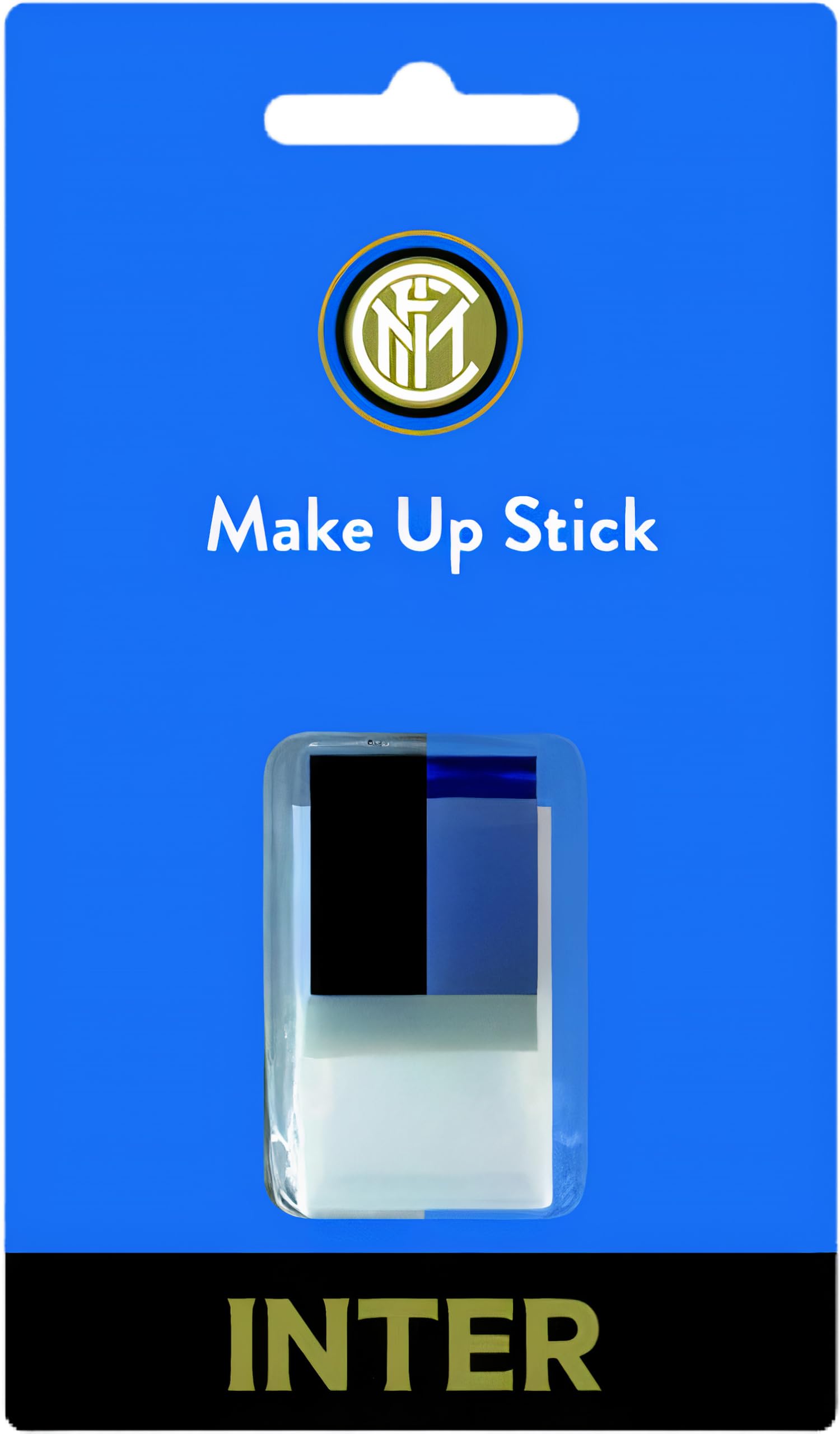ILS I LOVE SHOPPING Stick Trucco Makeup Tifoso Stadio Colore Nero Azzurro per Viso e Corpo