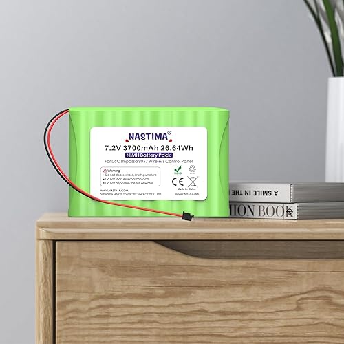 Miniatura 6 de NASTIMA NIMH Reemplazo de batería para ADT DSC IMPASSA 9057 SCW9055 SCW9057 BH7236-SS 17000145 17000152 Sistema de seguridad inalámbrica para el