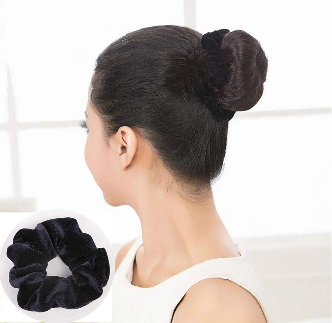 Crochet Velvet Hair Bands,soft Hairband,scrunchy Hair Rope, Hair Accessory For Women, Ponytail Holder, Elastic Hair Tie, Christmas Gift. - UK