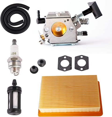 Mikatesi Kit de carburador 4203 120 0603 4203 120 0605 para Stihl SR320 SR340 SR380 SR400 SR420 BR320 BR340 BR380 BR400 BR420 Reemplaza el soplador