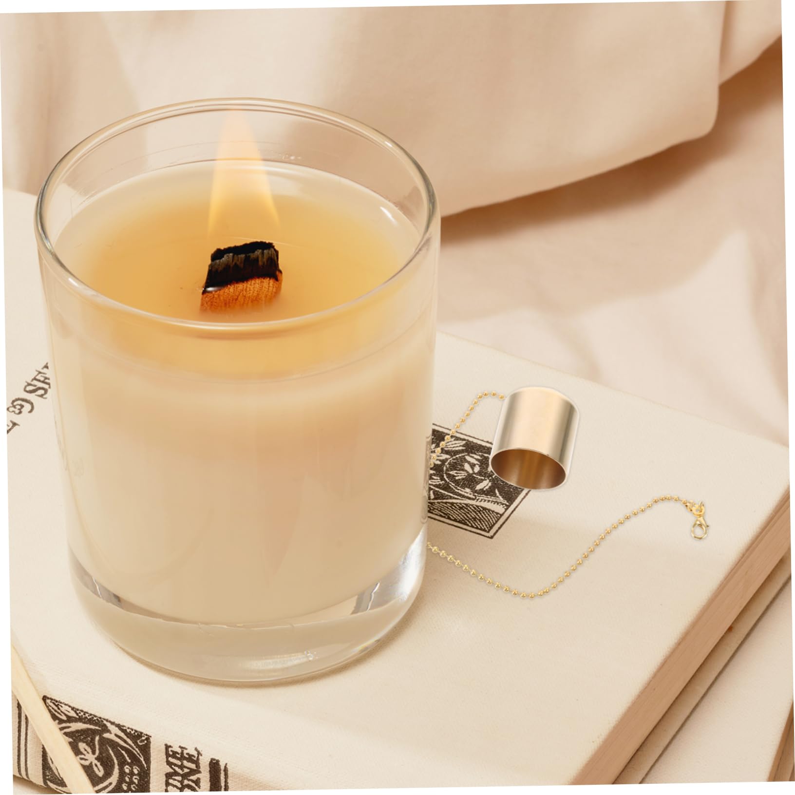 Luxshiny 2sets Candle Snuffer Small Candle Extinguisher Caps for Safe for Home and Present Choice 2pcs*2