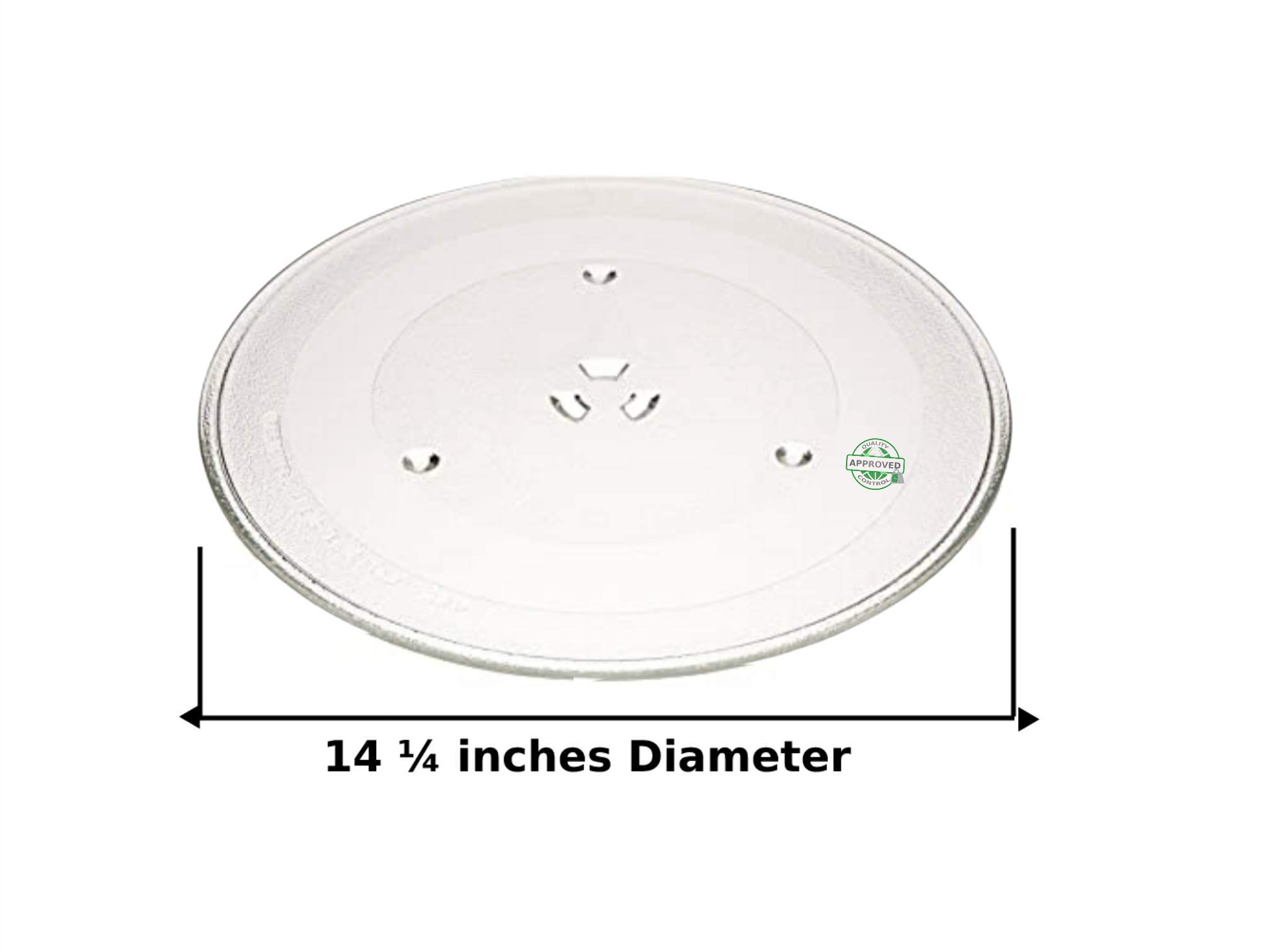 GLOB PRO SOLUTIONS WB49X10063 Microwave Turntable Glass Plate 14 ¼ Inches Replacement for and compatible with GE WB49X10063 Heavy DUTY