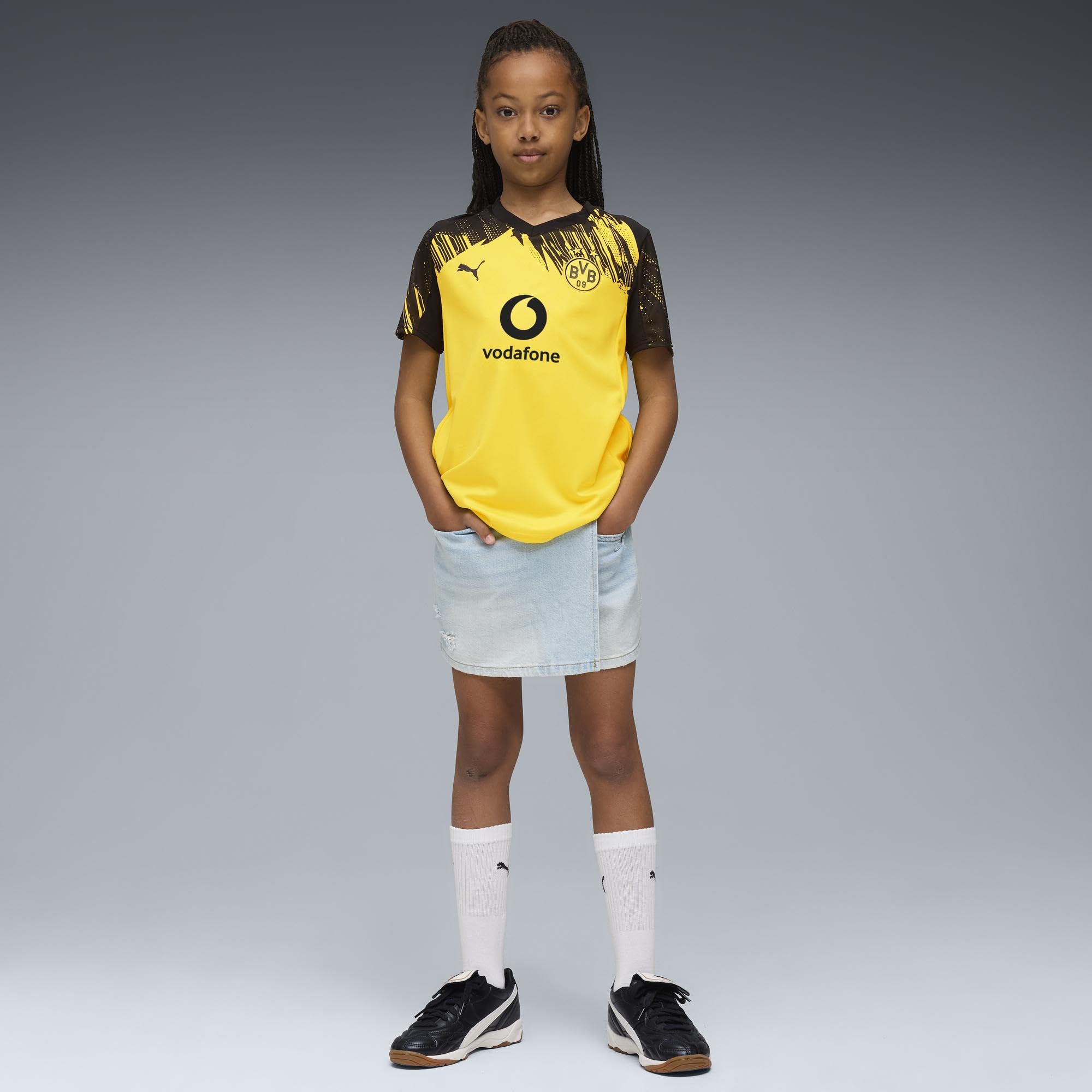Puma Dziecięca replika dżerseju Borussia Dortmund Home, Faster Yellow/PUMA B, 140