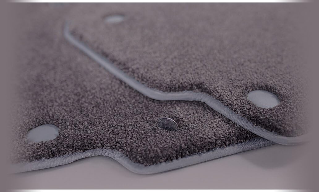 Carpeted Car Floor Mats Suitable for Mercedes-Benz GL-Class X166 2012-2016 GLS 2015-4matic Bespoke Royal Velour 20mm Carmats Grey Colour