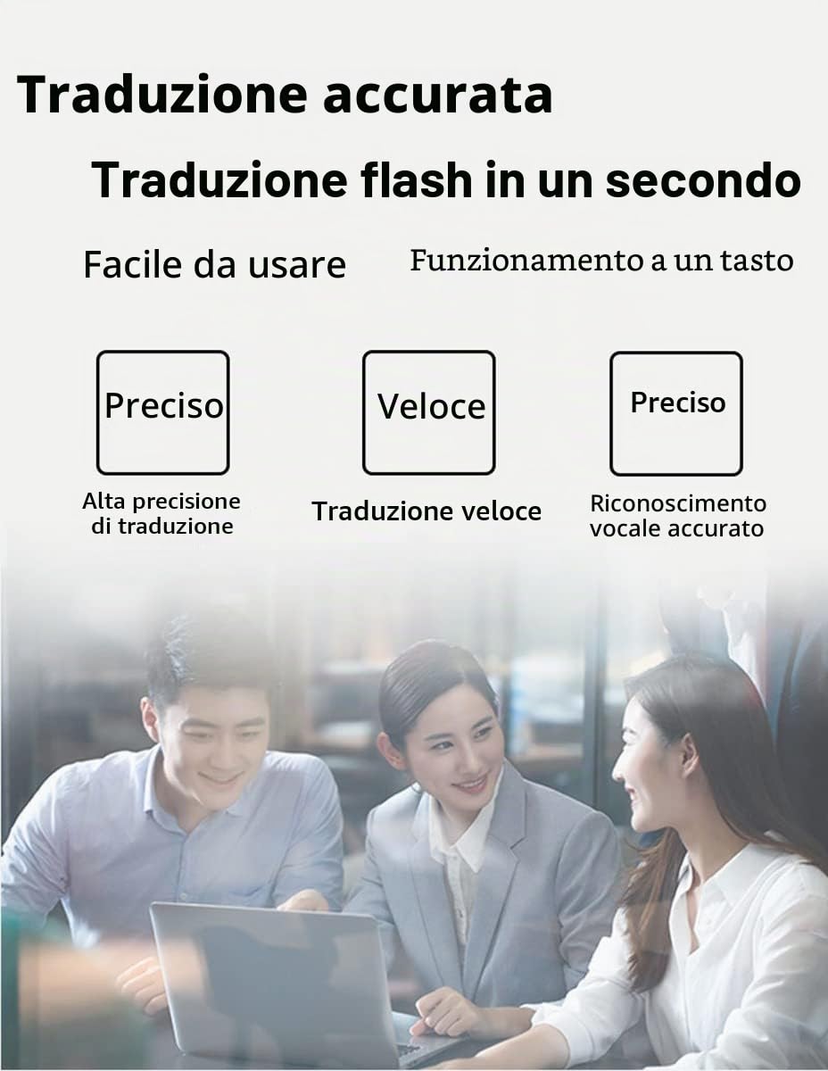 Apparecchiatura di Traduzione con Display a Doppio Schermo da 7 Pollici Dispositivo Traduttore per Reception Dell'hotel Online Traduci tra 53 Lingue Adatto per Minimarket, Attrazioni