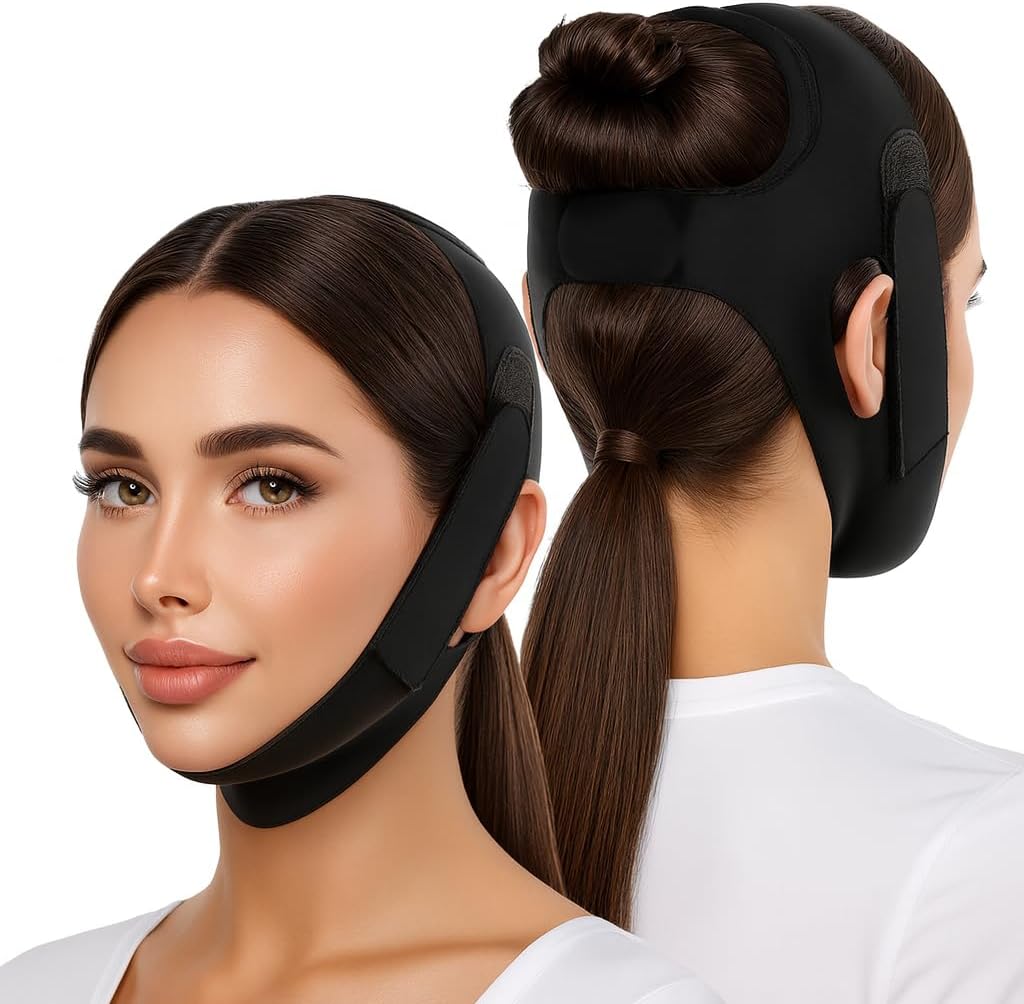 Chin Strap for Sleeping – Anti Snoring Solution for Mouth Breathers, Adjustable & Comfortable Sleep Aid for Men & Women, CPAP Users, Breathable Snore Stopper Strap – Soft & Secure Fit