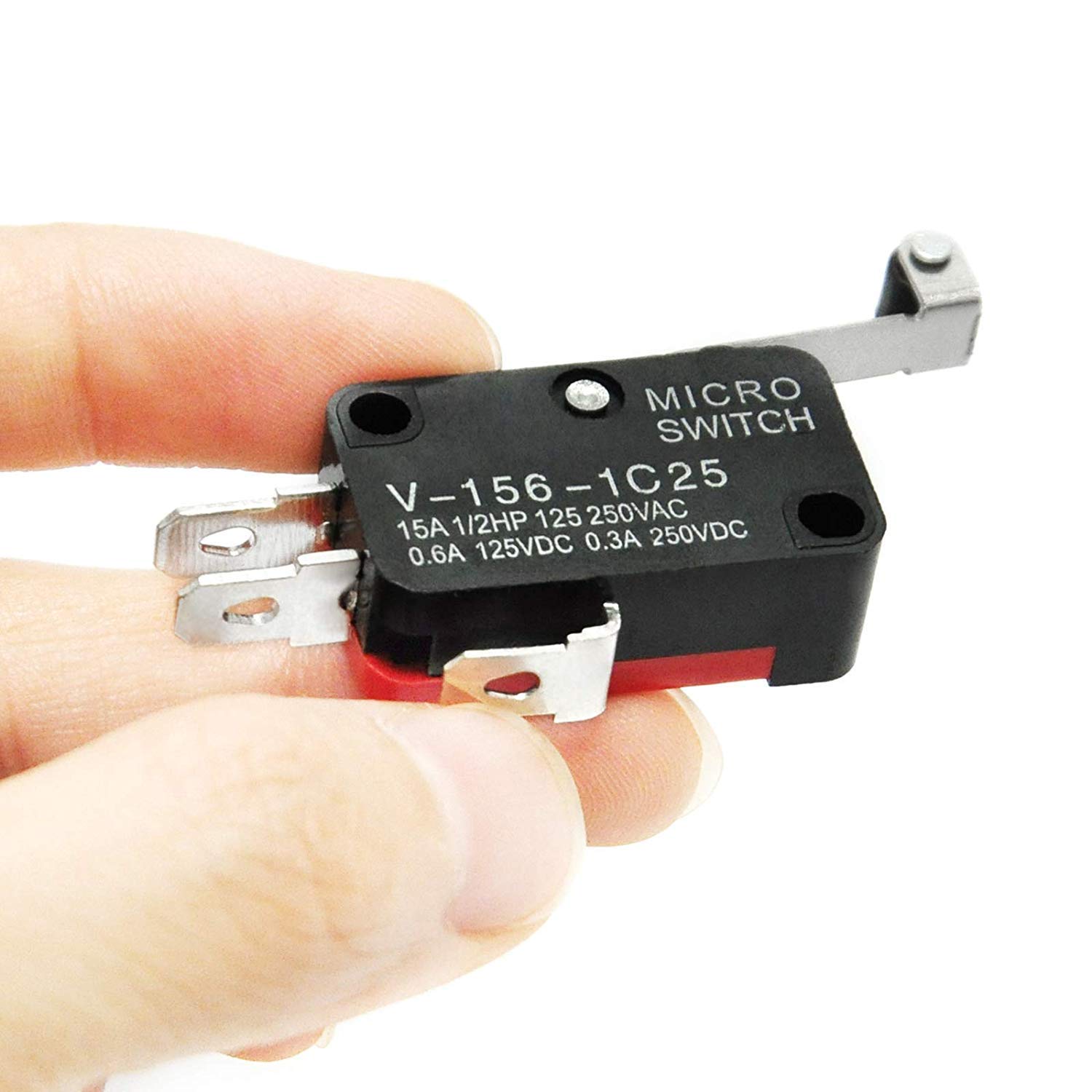 Micro Interruttore Di Finecorsa Momentaneo A Braccio Piegato SPDT A Scatto LOTTO Per Arduino 250 V 16 A V 154 1c25 Confezione Da 10 92253996