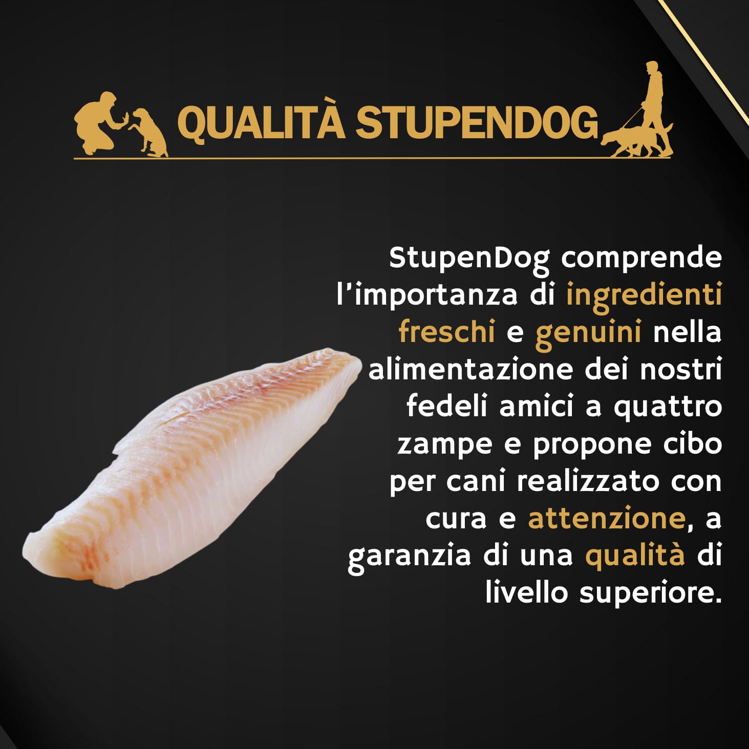 STUPENDOG Crocchette Cani Pesce 15 Kg - Cibo per Cani Adulti di tutte le Taglie in Mantenimento - Croccantini cane - Cibo per cani - 1 Confezione da 15 Kg