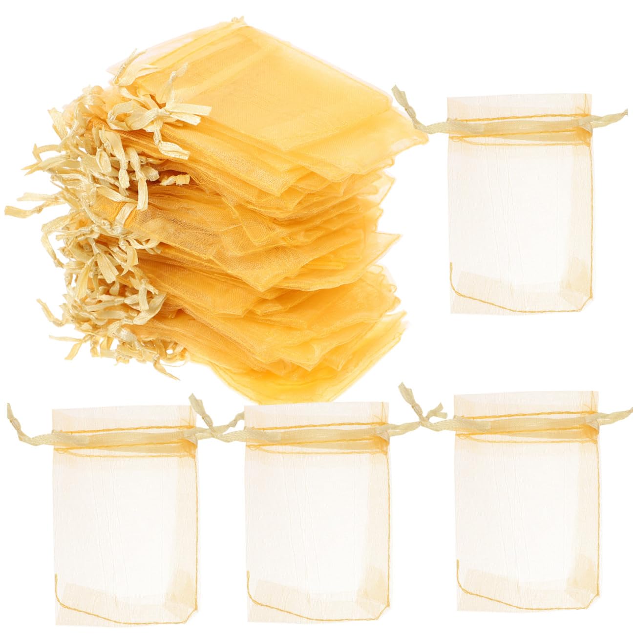 Sacchetti Regalo in Organza 100 Pezzi per Gioielli e Caramelle