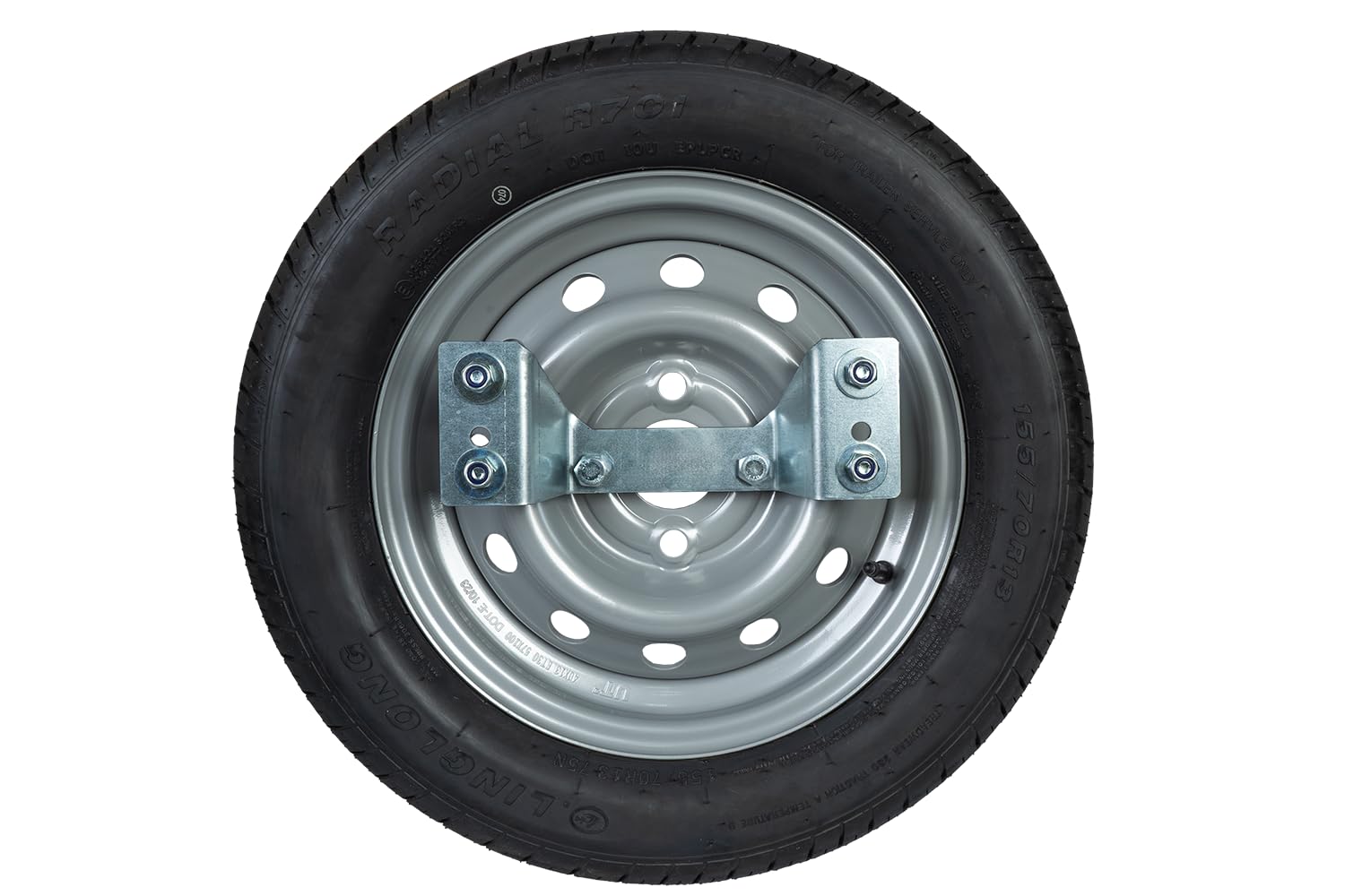 UNITRAILER Support Roue de Chasse pour Remorquage Garden Trailer Kipp - Compatible avec Roues 155/70 R13
