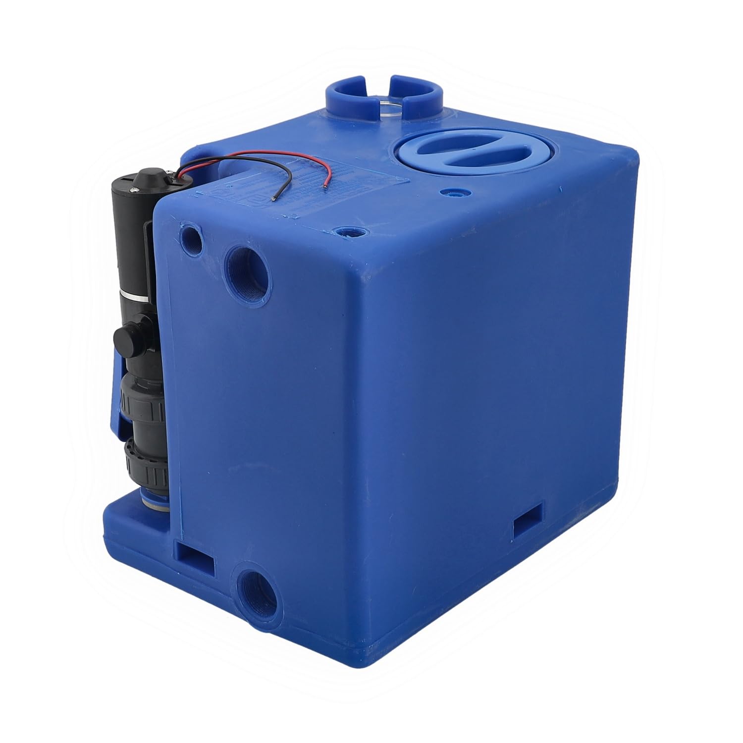Abwassertank 52, 72, 112 l mit 12 V Pumpe, Schmutzwassertank Fäkalientank Schwarzwassertank Grauwassertank Bootstank Einbautank Tank für Boot, Wohnmobil, Wohnwagen, Camping...