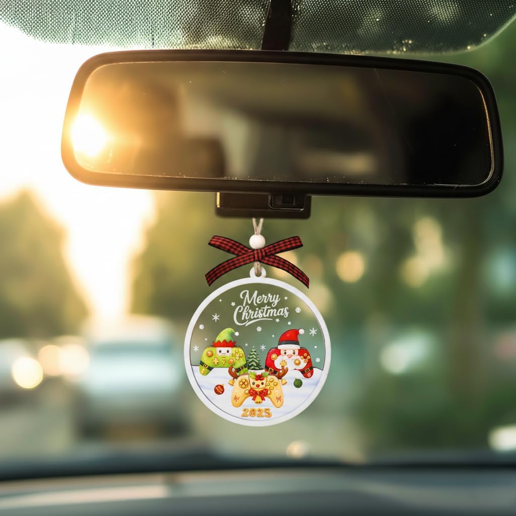 Video Game Christmas Ornaments - Video Game Ornament - Gaming Ornaments for Christmas Tree - Gamer Ornament for Teen Boys, Teens - Gamer Gifts for Men - 2 Layered Wood Acrylic Gaming Ornaments 2025 - Image 7