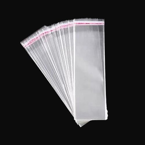 Miniatura 7 de 200 bolsas de celofán de plástico autoadhesivas de 1 x 6 pulgadas para galletas, dulces, joyas, manualidades, calcomanías de fiesta, regalo, 8