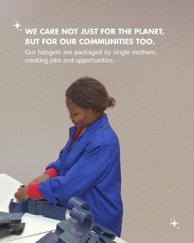 Miniatura 4 de Percha sostenible para bebésniños 100% reciclada con océano y océano (gris)