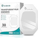 Transparent Film Dressing 4 x 4.75 Box of 30 - Waterproof Bandages for Swimming, Showering, Wounds, Post Surgical Shower or IV Shield, Tattoo Aftercare Bandage, Scar Therapy, Adhesive Patches
