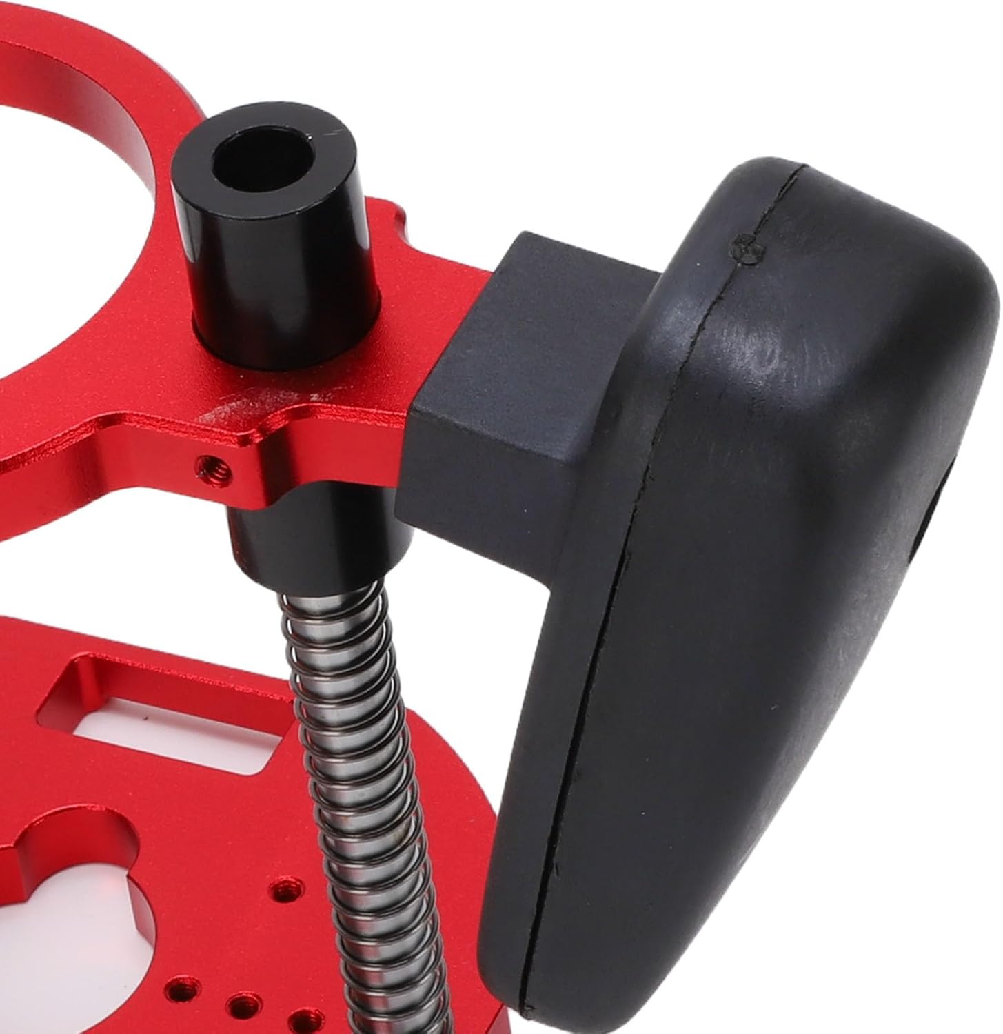 Router Lift Base, Aluminum Alloy Stainless Steel with Mounting Hole for Edges Trimming Slotting and Drilling, Clamping Range 63.5mm to 65mm
