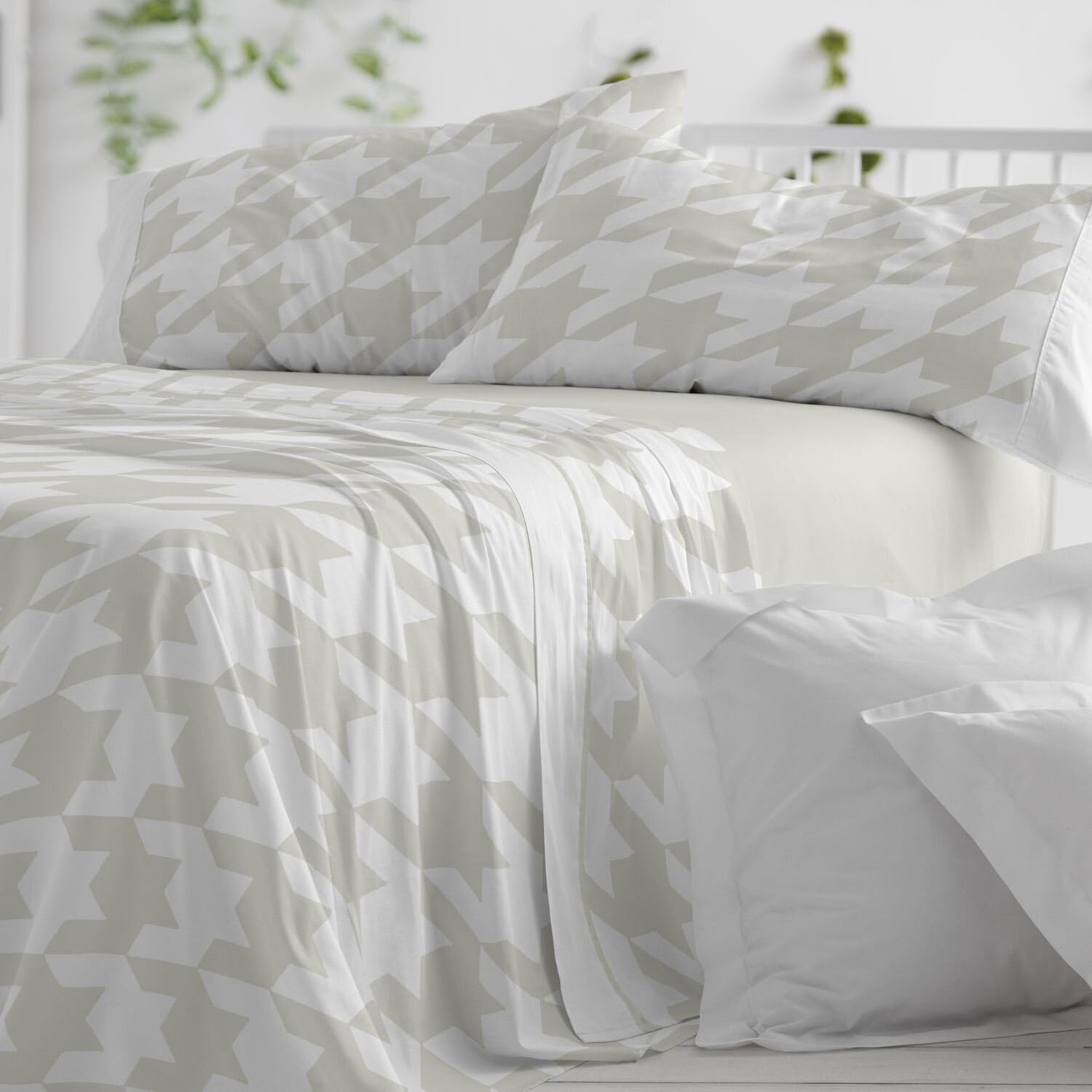Burrito Blanco | Cotton Bedding Set | Bed 150 to 160 cm (+Available Measurements) | Design 631 | Khaki (150-160x190/200 cm.)