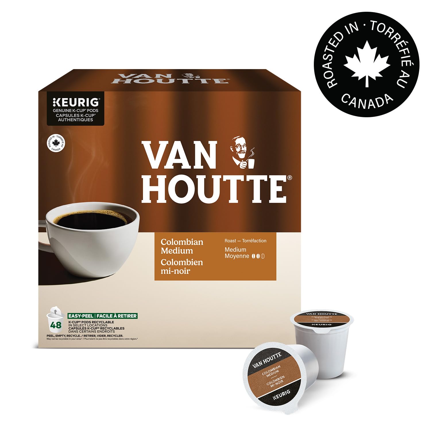 Van Houtte Colombian Medium Roast K-Cup Coffee Pods, 48 Count For Keurig Coffee Makers - 3