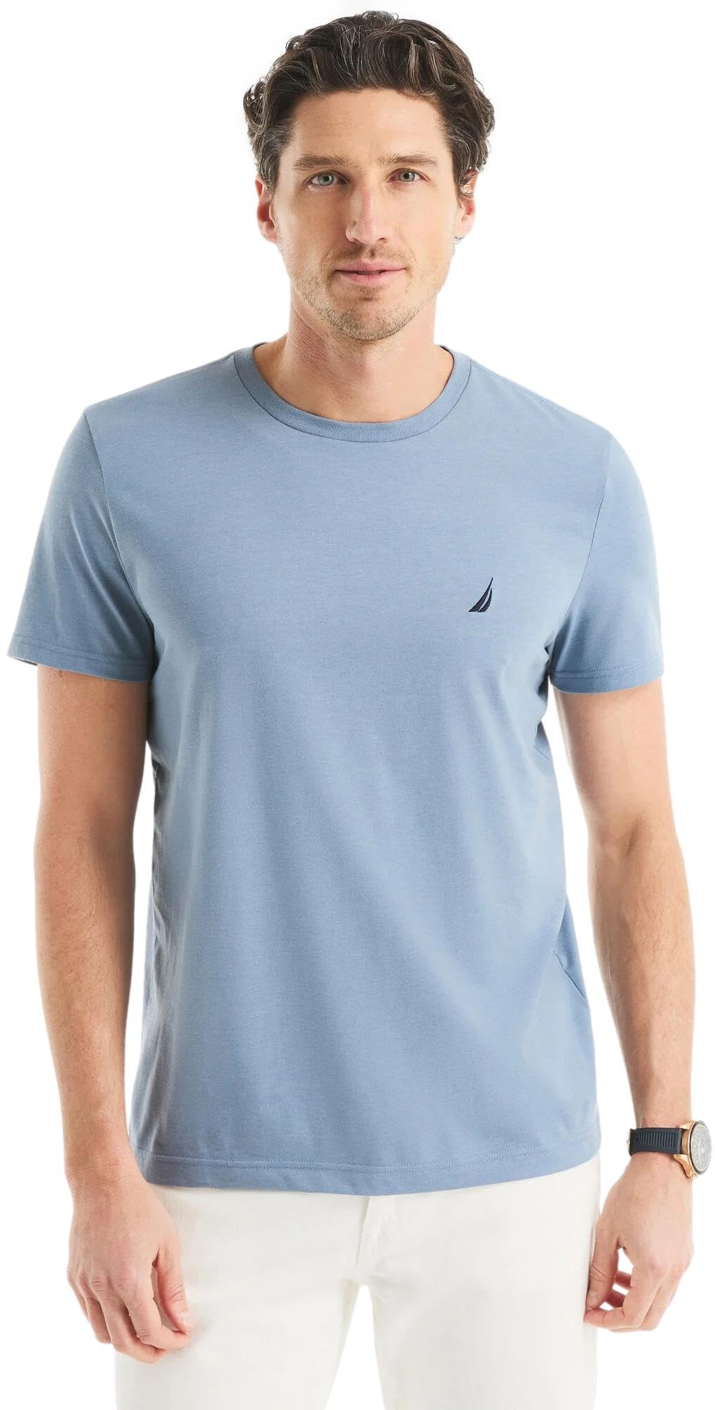 Nautica Mens Nautica J-Class T-Shirt - Tamaño X-Large - Color Deep Anchor Heather | Guatemala