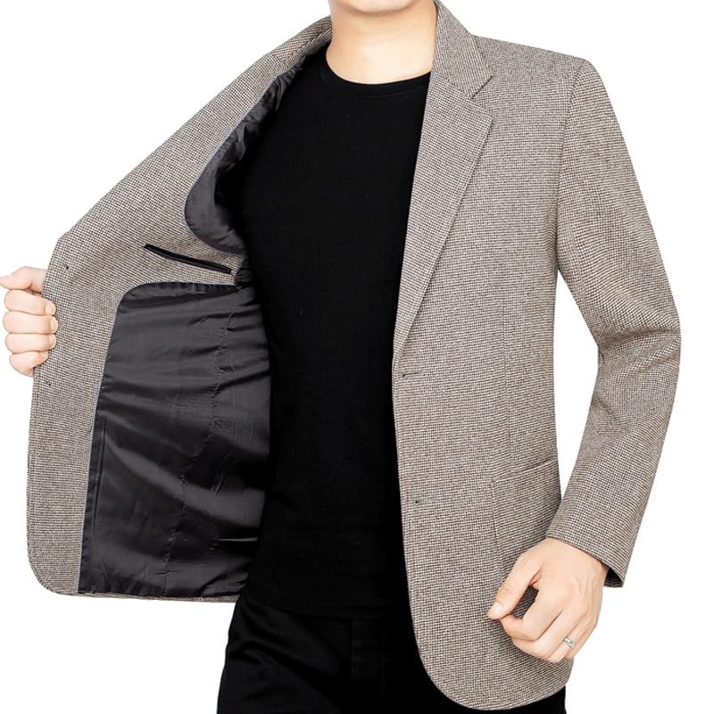 Casual Blazers Mens Casual Blazers Two Button Sports Coat Tweed Herringbone Suit Jackets Formal Dress Western Sport Coats2