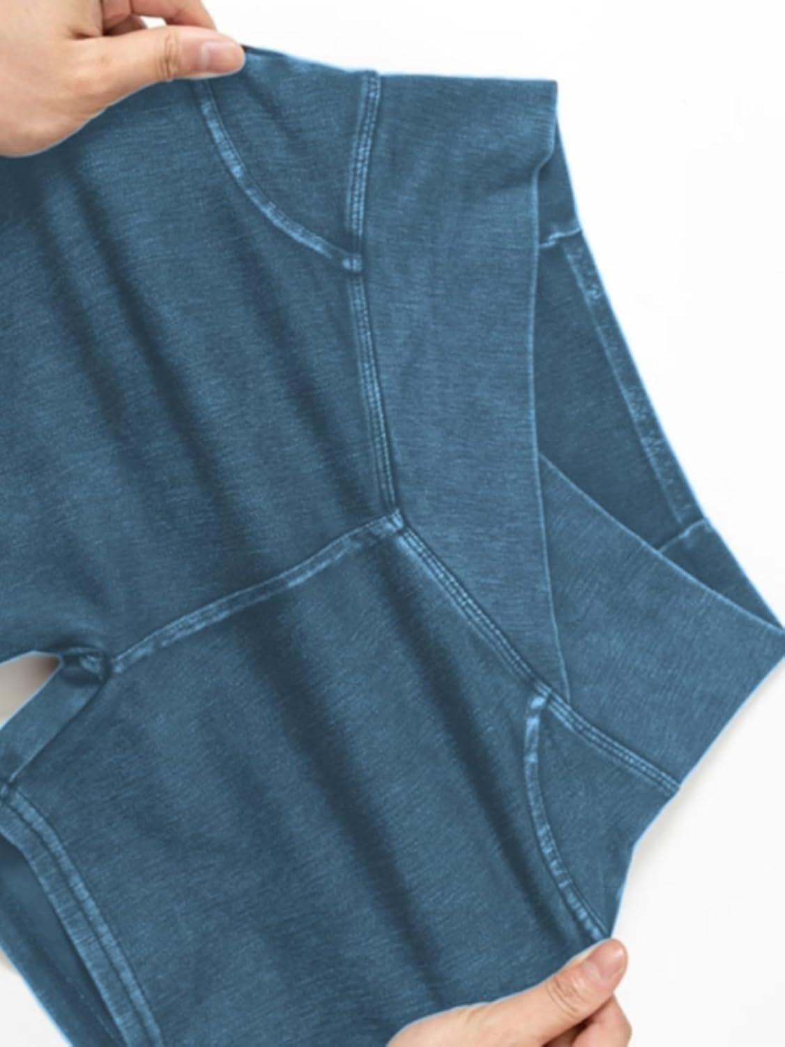 High Waisted Jeans Shorts for Women Stretchy Shorts Crossover Denim Summer Bermuda Pants with Pockets Summer - Image 8