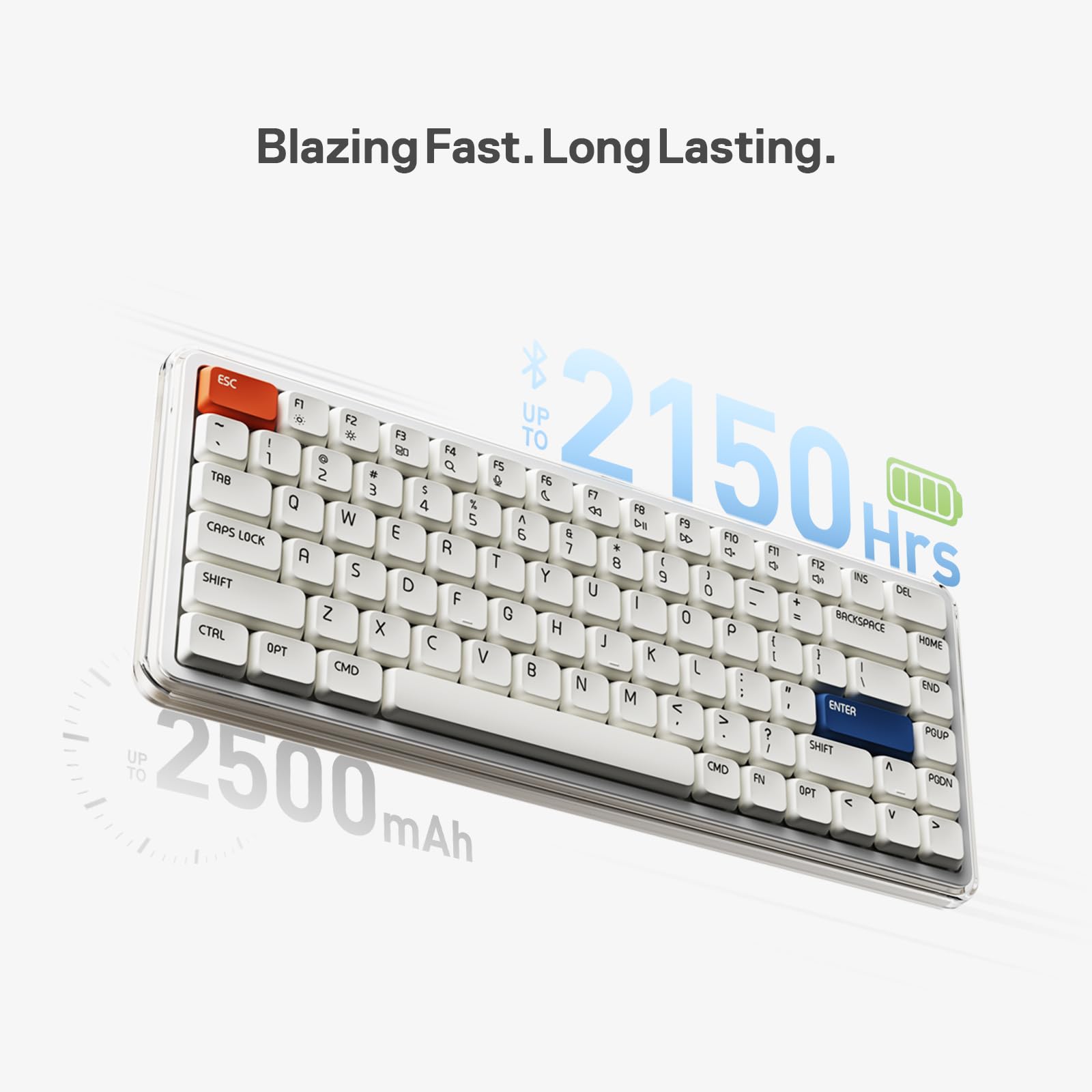 Amazon.com: MelGeek O2 Wireless Mechanical Quiet Keyboard for Work