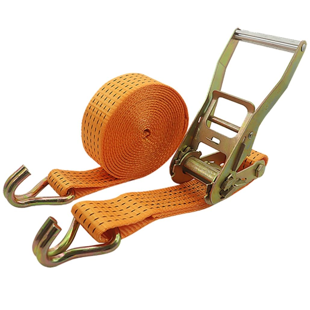 Amarre de Correa de trinquete de 11023 LB con Gancho en J, amarres de Correa de trinquete de Alta Resistencia con Gancho en J for Camiones, Kayaks de Carga y Motocicletas(5.0m/16.4Ft)