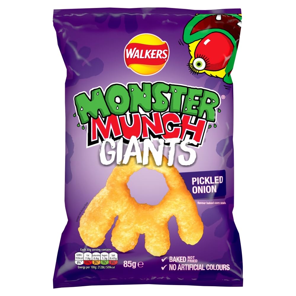 Walkers Monster Munch Giants, Pickled Onion, 85g