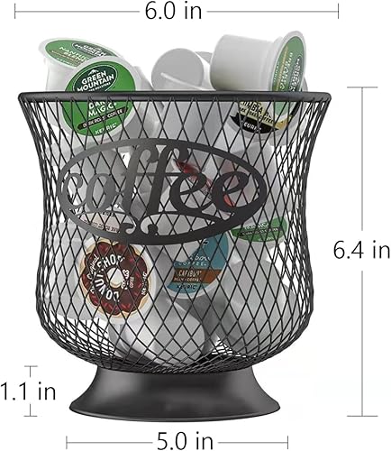 Miniatura 5 de Soporte para cápsulas de café, organizador de tazas K pequeñas, almacenamiento de tazas K para guardar crema de café expreso, fácil de rellenar y