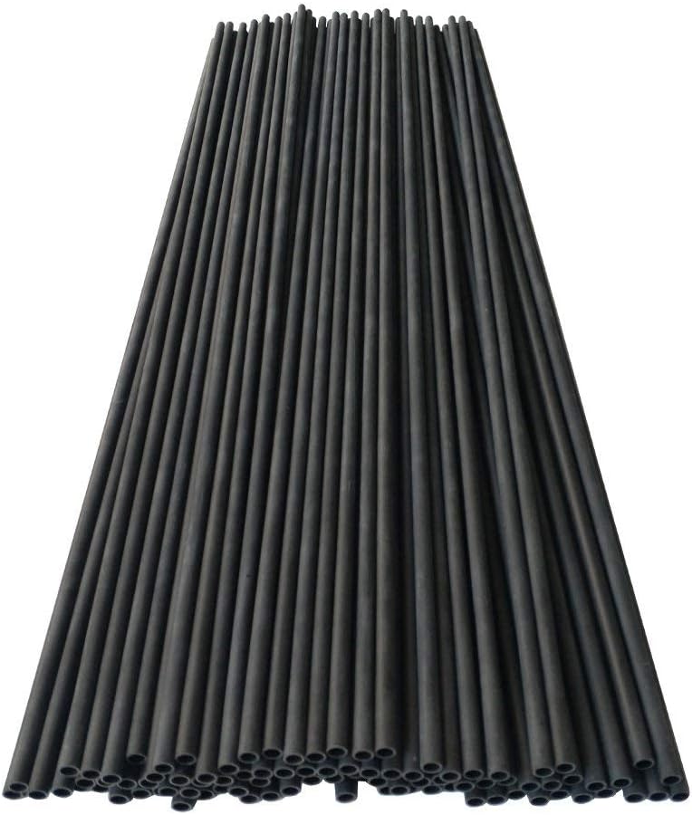 ZSHJGJR 30 Inch Pure Carbon Arrow Shaft 340 400 500 600 Spine Carbon Bare Shaft Tube ID 6.2mm for DIY Archery 6/12/24pcs