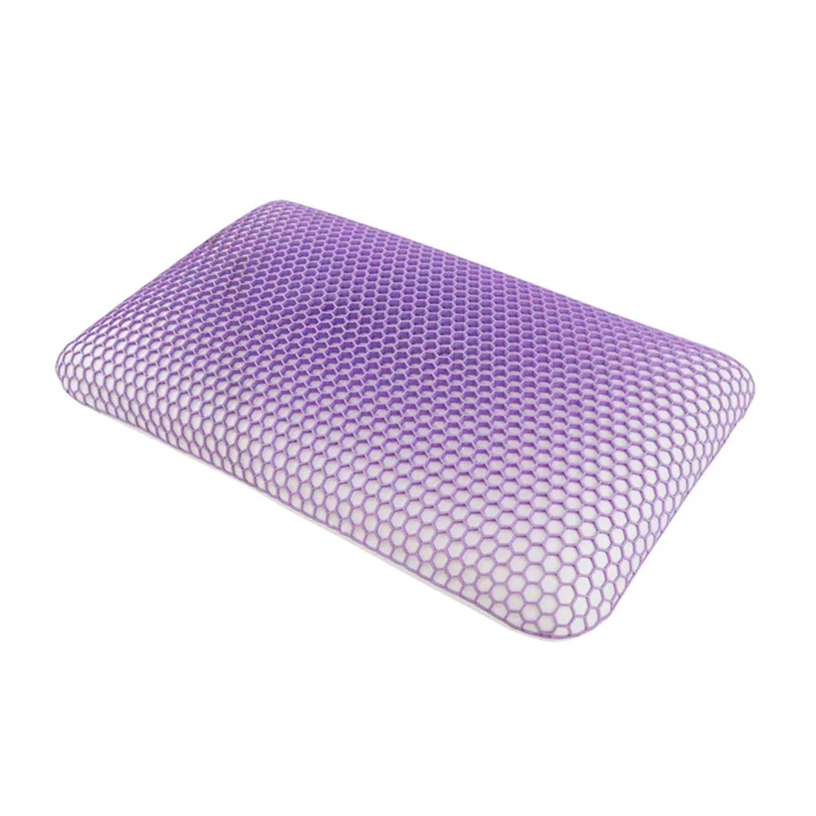QTANZIQI Poduszka z pianki Memory Poduszka z pianki Memory Długotrwały komfort Poduszki do spania Ergonomiczny boczny podkład na szyję (fioletowy)