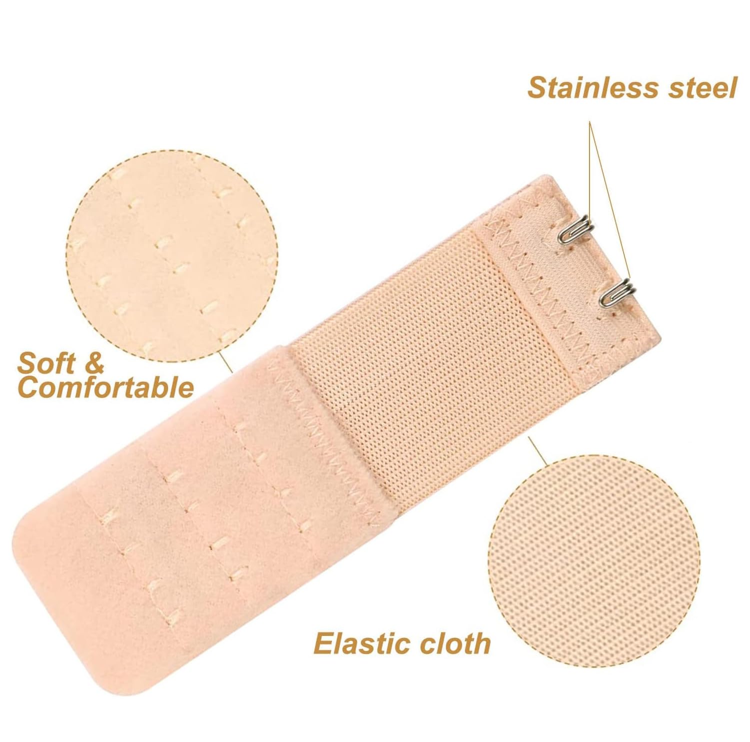 Estensione Reggiseno Sourcingmap - Allungatore 3 Ganci, Cotone Nylon