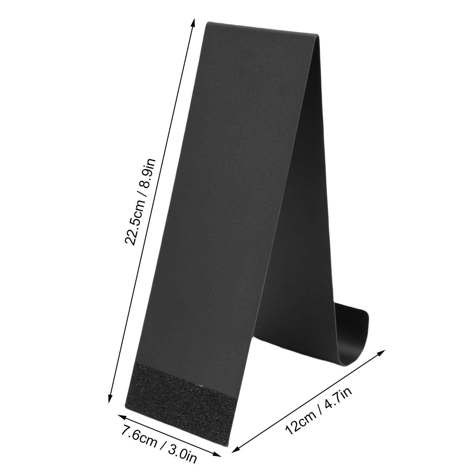 Yosoo Health Gear Stand per Display in Brochure in Metallo da 4 Pacchetti, Organizzatore di Letteratura da Tavolo Verticale per Negozi e Fiere, Supporto per Volantini per Controsoffitto Nero per