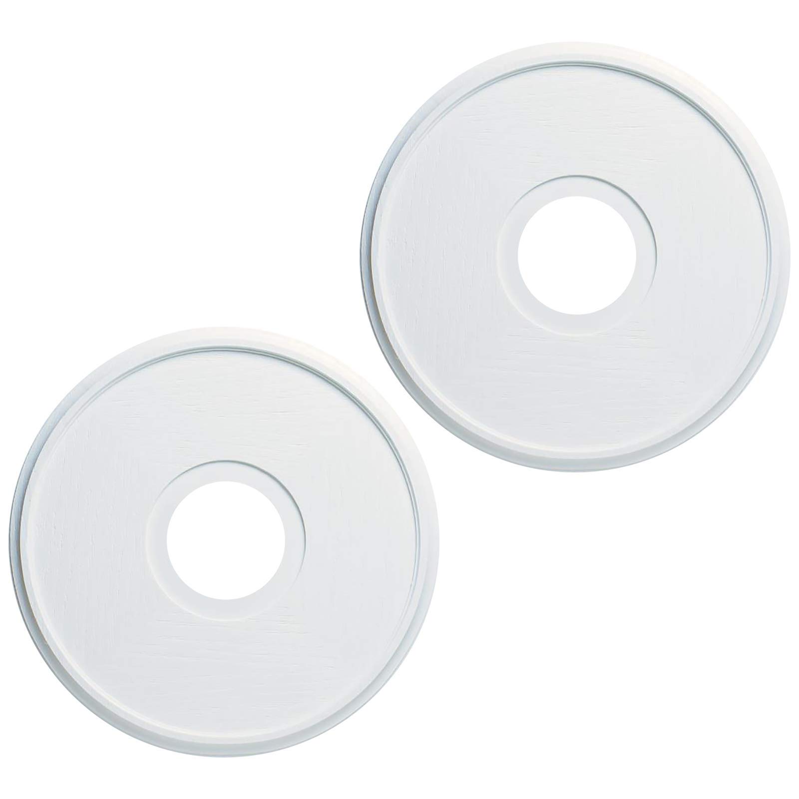CIATACeiling Medallion for Ceiling Light, 15-3/4-Inch Textured Molded Plastic Ceiling Medallion in Textured White Finish for Light Fixtures and Ceiling Fans (2 Pack)