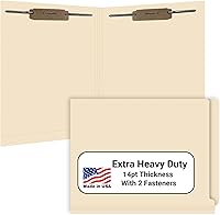 Vista 58 de Carpetas de archivos marrones, material médico, carpeta con pestaña final reforzada tamaño carta con cierre de 2 pulgadas en el interior frontal