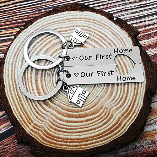 Vadaka Our First Home Keychains For New Home Keychain Housewarming Gift For New Homeowner House Keyring Moving In Key Chain For New Home Owners Jewelry Realtor Closing Gifts (2 Pack) #TOP1