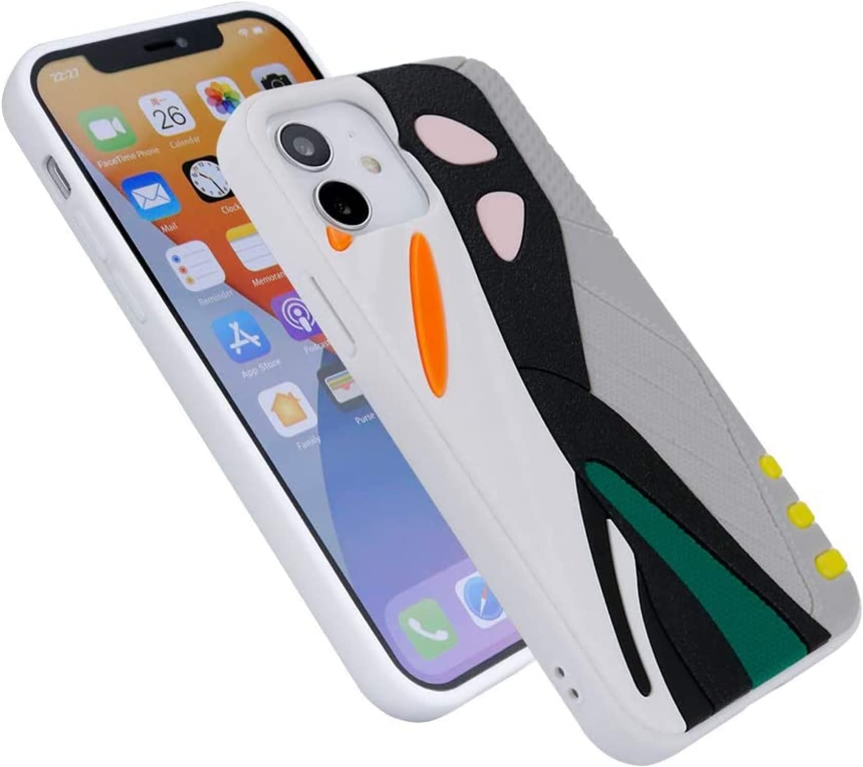 3D Hypebeast YZY 700 Gray Wave Runner Inspired Phone Case Full Protective Soft Textured Shock Absorbing Protective Fashion Case Compatible with iPhone 11 Case