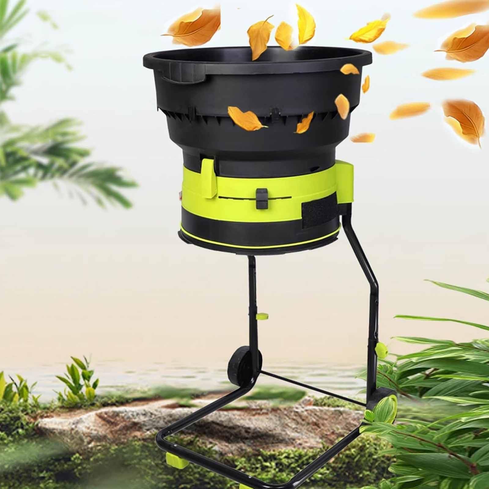 Trituradora eléctrica de abono de hojas de 2500 W, 8000 rpm, trituradora de jardín para limpieza de patio y compostaje
